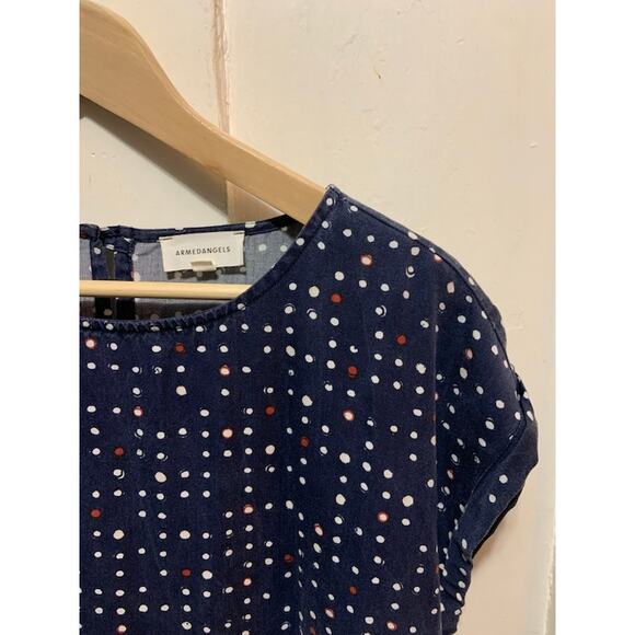 Armedangels Armed Angels dress polka dots midi loose fit dress in EUC sz M - Picture 3 of 9